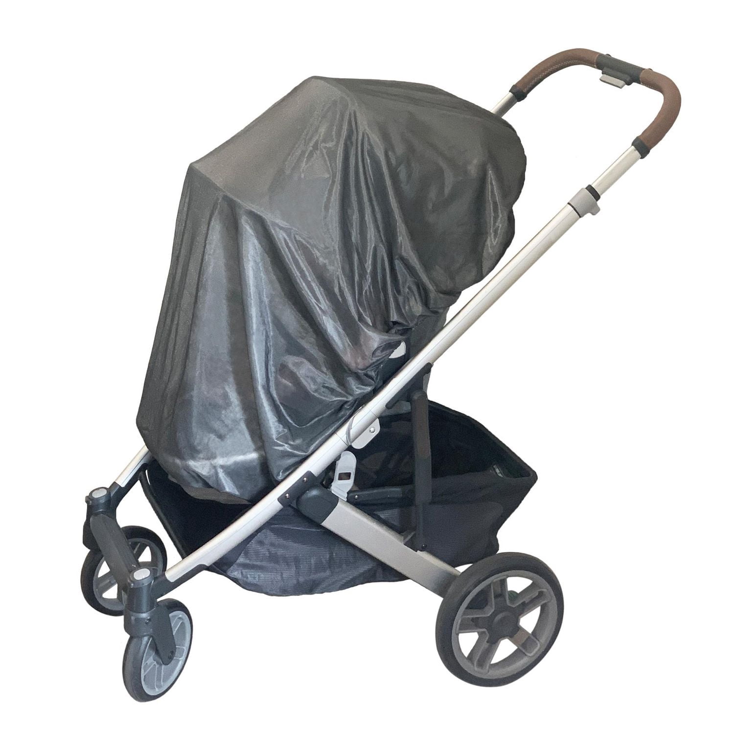 Jolly Jumper Solar Safe Net | UV Protective Mesh Cover with 85% UVB & 82% UVA Protection | Insect Shield with Self-Storage Pouch | Fits Most Strollers & Play Yards