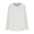 thumbnail image 6 of GuangCheng Womens Oversized Waffle Knit Sweatshirts Casual Long Sleeve Crewneck Pullover Tops, 6 of 8