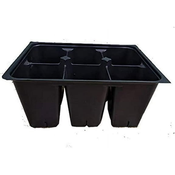 Seed Starter Trays 90 DEEP Extra Large Cells Total (15 Trays of 6 Cells Each)   15 Labels by