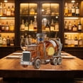 thumbnail image 3 of New Whiskey Bottle 10 oz Novelty Glass Decanter Cement Mixer Creative Home Bar, 3 of 5