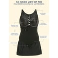 thumbnail image 6 of Swimsuits for All Women's Plus Size Macrame High Neck Swimdress, 6 of 6