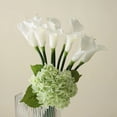 thumbnail image 4 of Lirios Blancos Flores Artificiales TUNC Real Touch PU 63cm 6pcs, 4 of 5