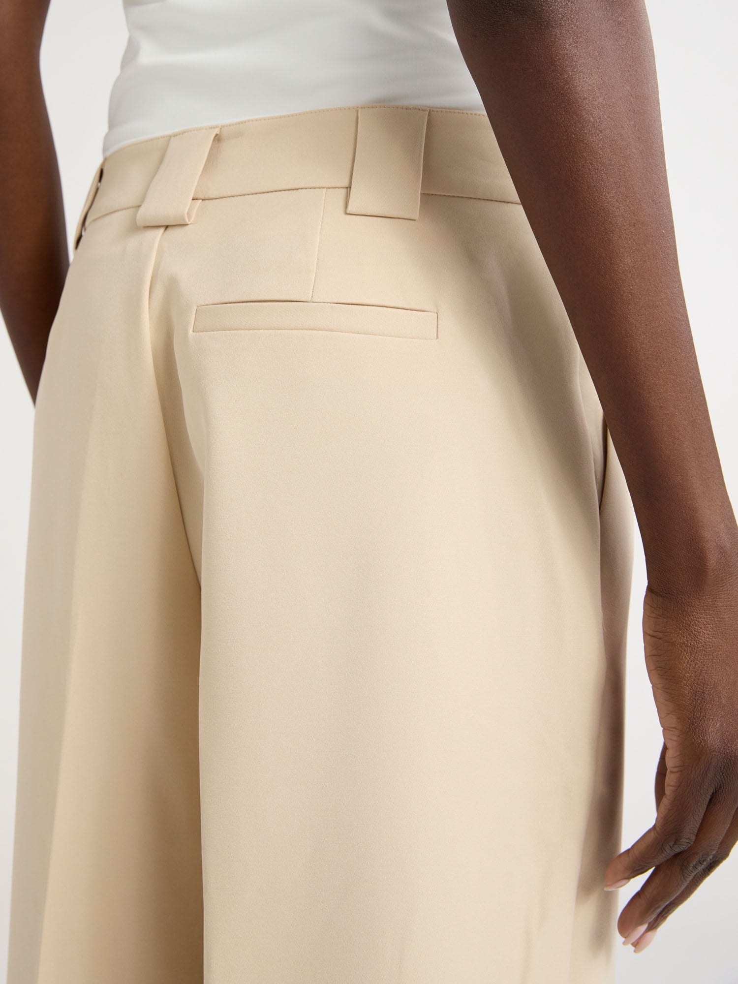 Scoop Women’s and Women's Plus Crepe Wide Leg Trousers, 32", 32.5", and 34" Inseams, Sizes 0-28