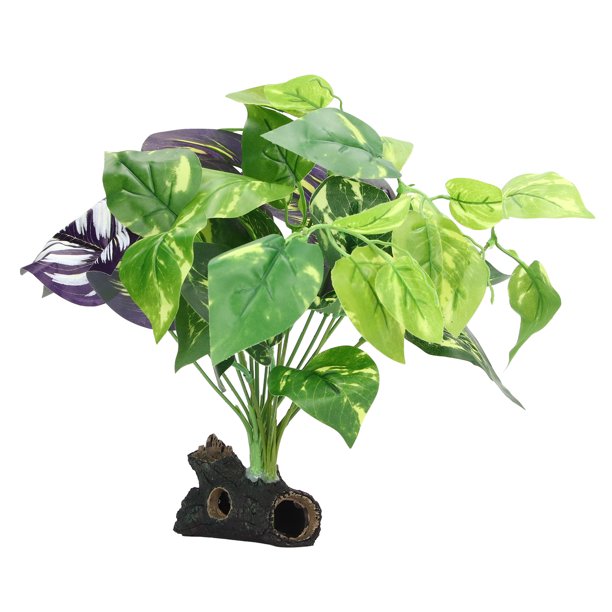 Aquarium Water Plant Ornament, Vivid Color Rinsed Cleaning Attractive