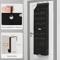 thumbnail image 2 of Over the Door Shoe Organizer with Curtain Dustproof Heavy-Duty Large Deep Pocket Hanging Storage for Closet Dorm Narrow Door, 2 of 5