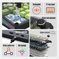 thumbnail image 4 of Wireless Mechanical Keyboard, 2.4G /  / USB C Wired Gaming Keyboard with RGB Backlit, Hot Swappable, 75% Compact Layout, Multimedia Keys, for Laptop PC, 4 of 7