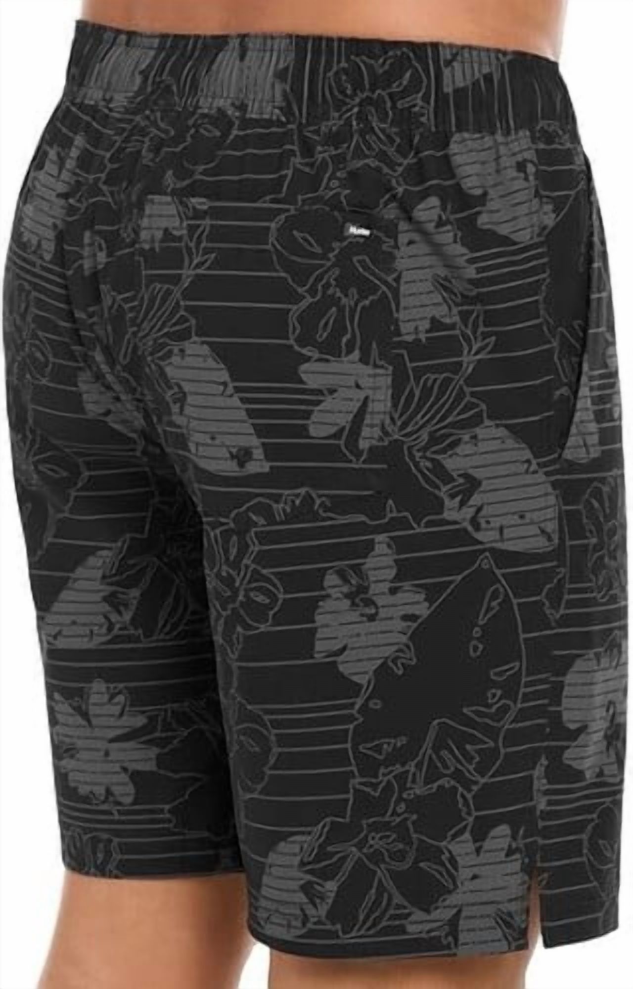 Hurley Men's Swim Shorts Black floral, Small