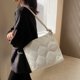 thumbnail image 3 of Bolso acolchado acolchado de algodón para mujer, bolso cuadrado de gran capacidad (blanco) Tmvgtek Para estrenar, 3 of 9