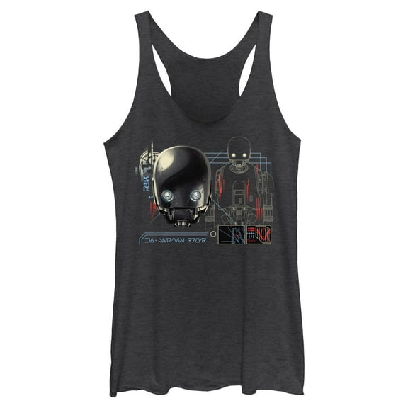 Womens Star Wars: Andor KX Droid Racerback Tank