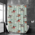 thumbnail image 2 of Coolnut Shower Curtain Set with Hooks Dauche Skate Polyester Waterproof Bath Curtain for Bathroom Bathtubs Decor 60 x 72 Inches, 2 of 6