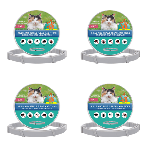 Collar Antipulgas Y Garrapatas Ajustable para Gatos (gato en Caja 38 Cm)