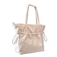 thumbnail image 3 of fenteer Tote Bag Casual Shopping Bag Lightweight Shoulder Bag for Summer Work Travel apricot, 3 of 8