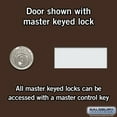 thumbnail image 3 of Salsbury Industries 19075-21ZSK Cell Phone Storage Locker - 7 Door High Unit (5 Inch Deep Compartments) - 21 A Doors - Bronze - Surface Mounted - Master Keyed Locks, 3 of 4