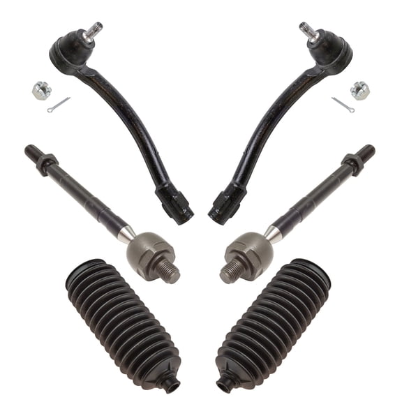 TRQ Inner & Outer Tie Rod Set Fits 2011-2016 Hyundai Elantra 2012-2017 Veloster PSA27286
