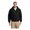 Black, variant on Unisex Tall Duck Cloth Hooded Work Jacket | Zip Up Outerwear for Men & Women with Insulated Hood & Hand Pockets