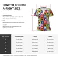 thumbnail image 5 of Naloa Colorful Bulldog Print T-Shirts Short Sleeve V Neck Tees for Women Fashion Tops Trendy Lightweight Soft Casual Summer Outfits Clothes, 5 of 5