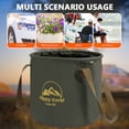 thumbnail image 1 of Lavabo portátil para acampar con cubo plegable de 10/20 l que ahorra espacio (20 l verde), 1 of 6