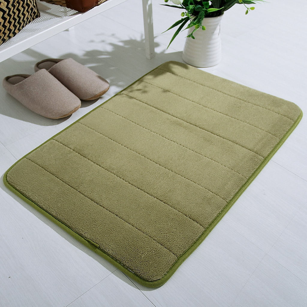 1pc Soft and Absorbent Grey Memory Foam Bath Mat - Non-Slip Padded Shower  Rug for Comfortable Bathing Experience - Home Decor & Accessory