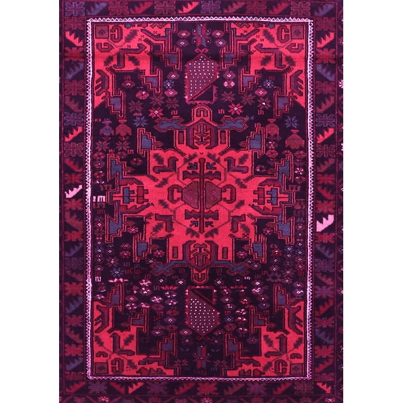 Ahgly Company Indoor Rectangle Persian Pink Traditional Area Rugs, 2' x 3'