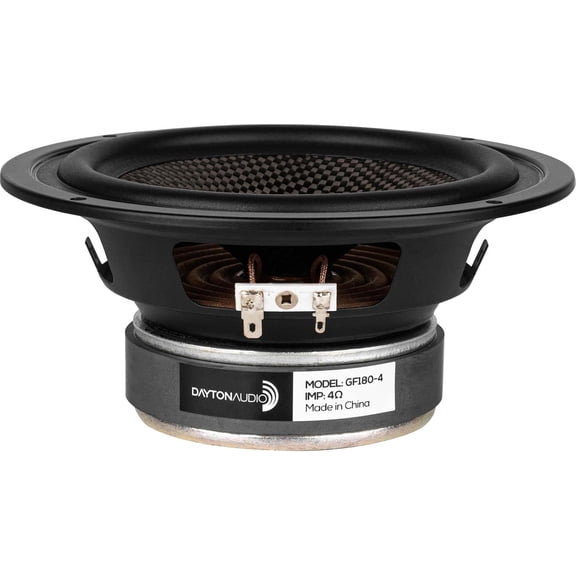 Audio GF180-4 6-1/2" Glass Fiber Cone Woofer 4 Ohm