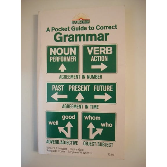 Pre-Owned A Pocket guide to correct grammar (Paperback) 081202849X 9780812028492