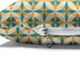 thumbnail image 4 of Geometric Pet Bed, Abstract Geometric Origami Pattern Vintage Illustration Retro Style Print, Resistant Pad for Dogs and Cats Cushion with Removable Cover, 24" x 39", Orange Teal Cream, by Ambesonne, 4 of 4