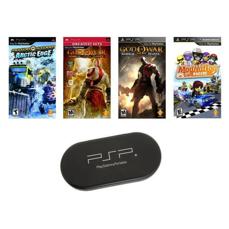 PSP ULTIMATE 4 Game Bundle with UMD Case Holder - Limited (Best Zombie Games For Psp)