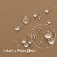 thumbnail image 2 of LAICAIW 210GSM Round Table Cloth, Water Resistance Microfiber Tablecloth, Decorative Fabric Circular Table Cover for Outdoor and Indoor Use (Coffee, 70 Inch Diameter), 2 of 7