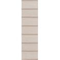 thumbnail image 1 of Momeni Rugs Mesa Collection, 100% Wool Hand Woven Flatweave Transitional Area Rug, 23" x 83" Runner, Beige, 1 of 2