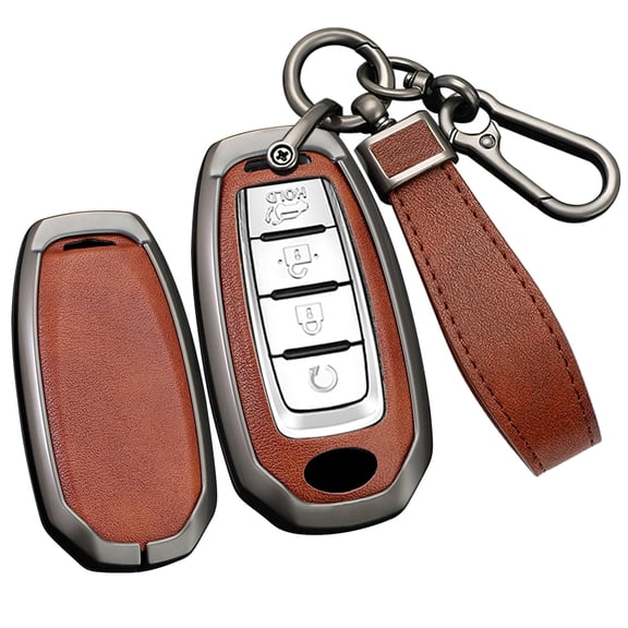 Key Fob Cover Fit For Infiniti Q50 Q60 2019-2022, QX50 2020-2021, QX55 2022, QX60 2019-2020 etc Key Case Protector Keychain Key Holder