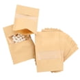 thumbnail image 2 of AMERTEER Paper Bags with Window 50Pcs Kraft Paper with Lock and Transparent Window Multifunctional Paper Seal Bag for Dried Food Coffee Bean Nuts Candy Snack, 2 of 11