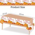 thumbnail image 6 of Thanksgiving Tablecloth Disposable Fall Decor 54x108'' Fall Tablecloth Disposable Rectangle Table Cloth Thanksgiving Table Cover Pumpkin Turkey Maple Leaves Autumn Tablecloth Thanksgiving Table Decor, 6 of 6