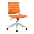 thumbnail image 2 of Modway Jive Armless Midback Leatherette Office Chair, Multiple Colors, 2 of 11