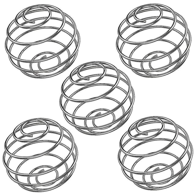 5 Pcs Boule Shaker en Acier Inoxydable 304, Boule de Fouet, Bouteille de Protéine Milkshake Mélange Shaker