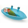 thumbnail image 2 of Bañera para loros, bañera para loros con espejo para mascotas, accesorios para jaulas de pájaros, espejo de baño, caja de ducha, jaula para pájaros, jaula para pájaros pequeños, juguetes, kueati, 2 of 5