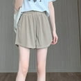 thumbnail image 2 of Byworldtasic Women's Loose Drawstring Sweat Skirt High Waist Wide Leg Mini Skirts Skorts with Pocket, 2 of 5
