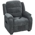 thumbnail image 1 of CoSoTower Massage Recliner Chair, Power Recliner with Quiet Brushless Motor, Remote, Pockets, 2 Memory Positions, Dark Grey, 1 of 7