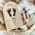 thumbnail image 4 of 1 Set Expectant Mothers To Announce Pregnancy Or Baby Birth Ornament Wooden Ultrasonic Photo Frame, 4 of 4