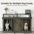 thumbnail image 2 of MCombo Large Wooden Dog Crate Furniture TV Stand 1861 (Brown), 2 of 7
