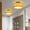 Beige, variant on UEEYAC French Medieval Minimalist Bedroom Egg Tart Shaped Ceiling Light