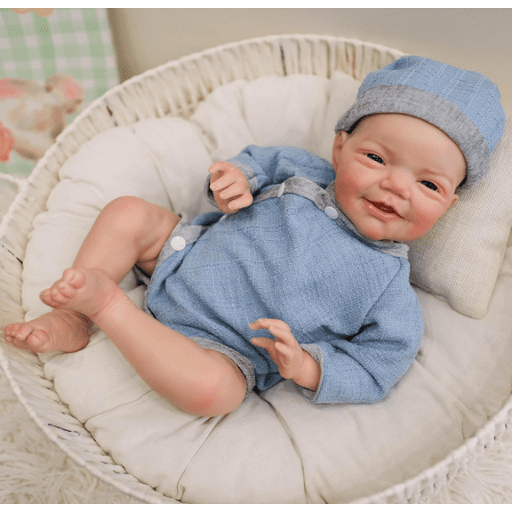 Reborn Baby Dolls - 20 inch Realistic Baby Doll Lifelike Boy Real Life Baby Doll with Vinyl Full Body can Swimming with Accessories Gifts for Kids 3 