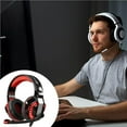 thumbnail image 4 of ruzhgo Glaring Cool Light Gaming Headset Skin Friendly Gamer Headphone Practical Wired Headphone Corded Headset Adjustable Microphone Headset for Gaming Computer Laptop Red, 4 of 6