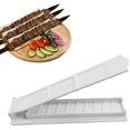 thumbnail image 5 of Single Row BBQ Meat Skewer Machine, Kebab Press Maker, Reusable BBQ Skewer Maker Kebab - White, 5 of 5