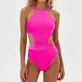 thumbnail image 2 of One Piece Swimsuit Womens Bathing Suits Tummy Control Women's Fashion Hollow Out Swimsuit Set for Beach And Pool Parties, 2 of 3