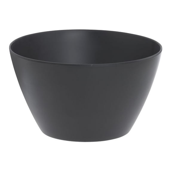 HUBERT® Serving Bowl, Black Melamine - 7" Dia x 4" D