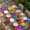 Purple, variant on Colorful Geometric Table Cloths for 4 Foot Rectangle Tables, Modern Rainbow Ombre Abstract Art Patio Waterproof Elastic Fitted Tablecloths, Washable Rectangular Table Cover for Camping