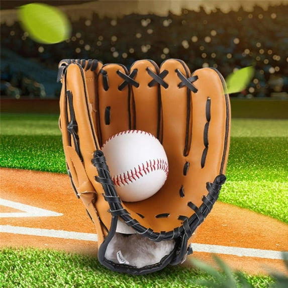 Baseball Glove, Kids Teens Youth Durable Leather Softball Baseball Picher Mitt for Boys Girls, Baseball Fielding Glove Series Outdoor Sports Training Practice Equipment