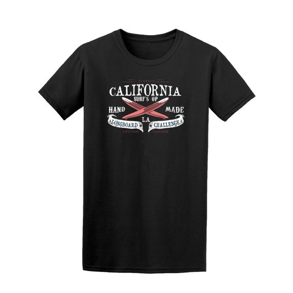 California Surf's up HAND MADE Tee Men's -Image by Shutterstock