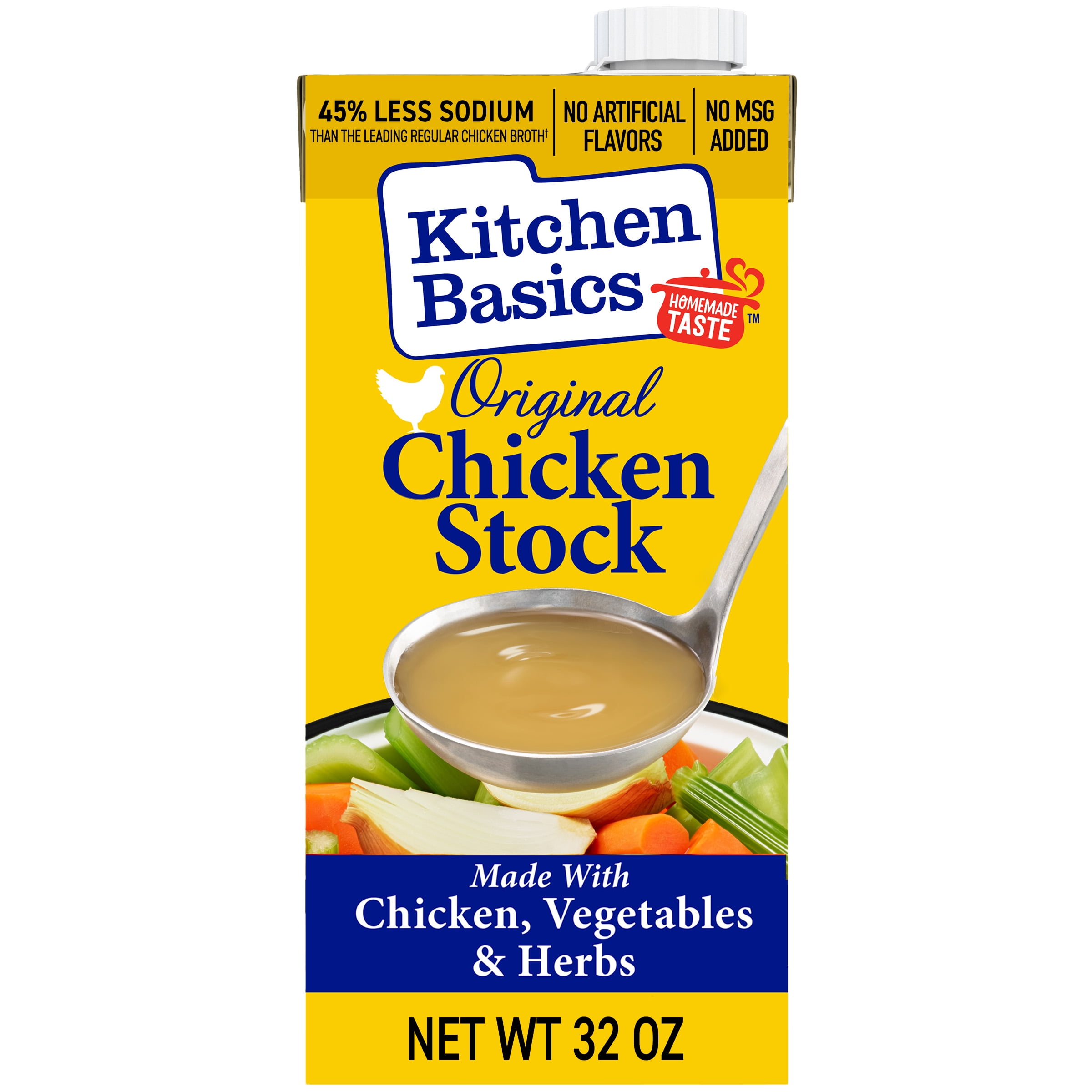 Kitchen Basics Original Chicken Stock, 32 oz Carton - Walmart.com