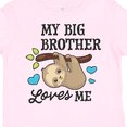 thumbnail image 4 of Inktastic My Big Brother Loves Me with Sloth and Hearts Boys or Girls Toddler T-Shirt, 4 of 5